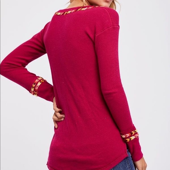 Free People Rainbow Thermal Tee - Picture 2 of 6